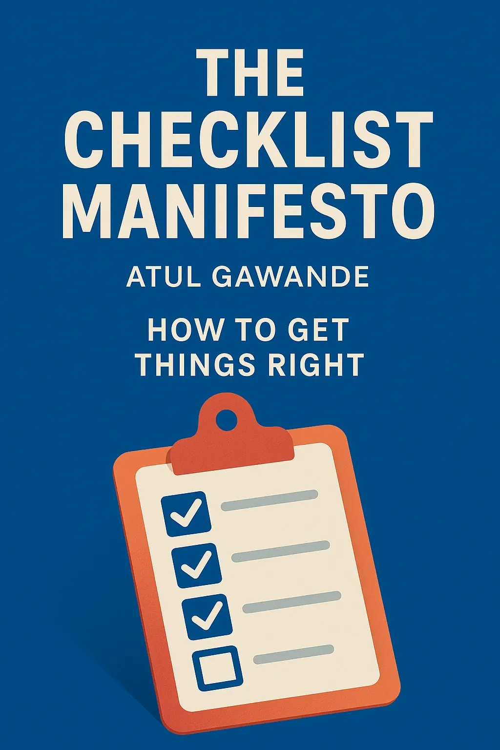 The Checklist Manifesto cover