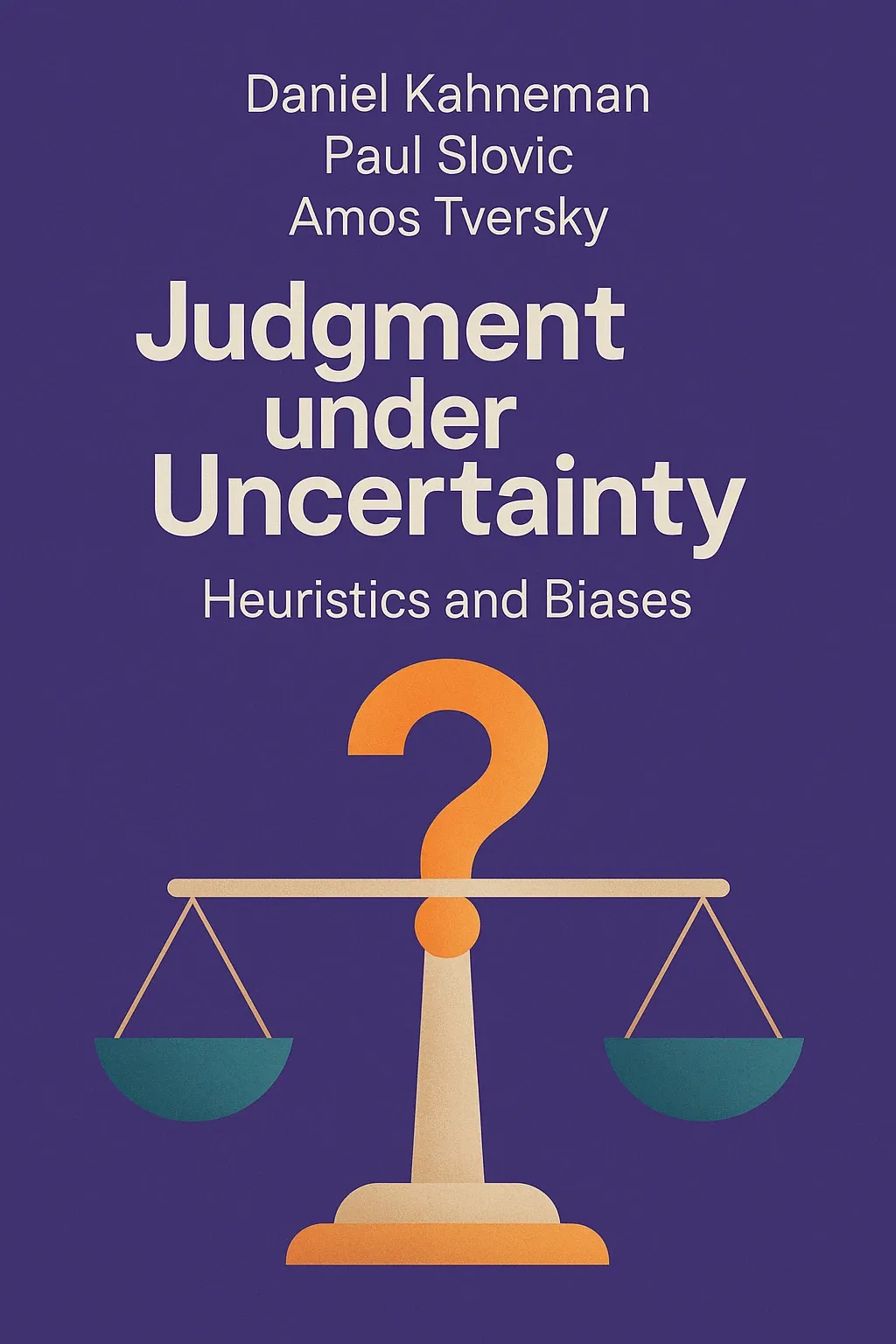 Judgment under uncertainty cover