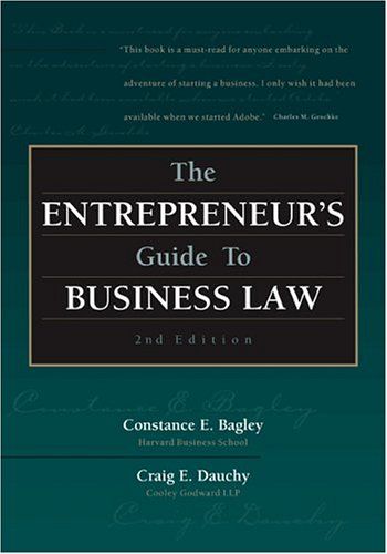 The entrepreneur's guide to business law cover