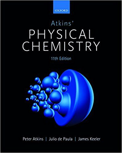 Atkins' physical chemistry cover