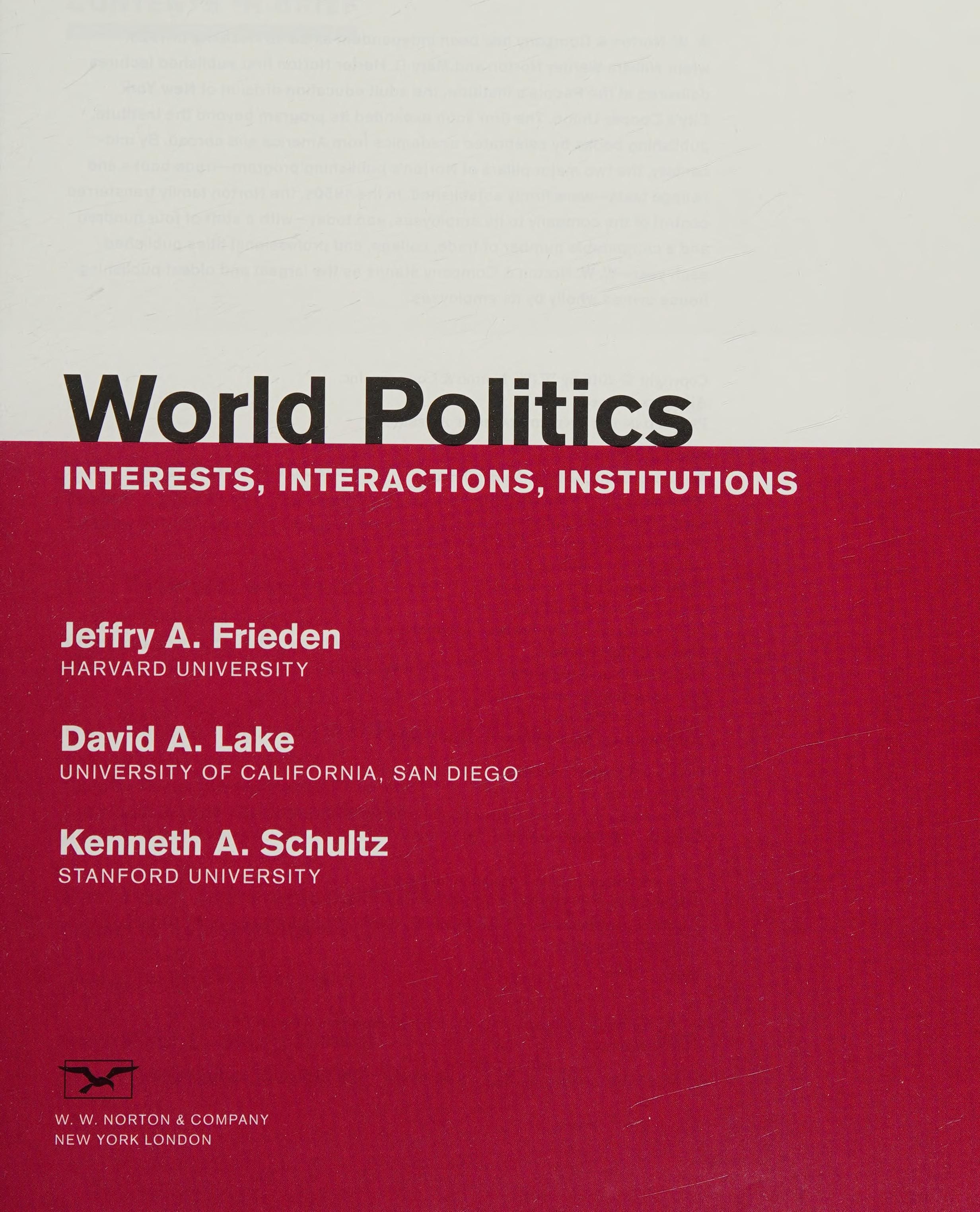 World politics cover