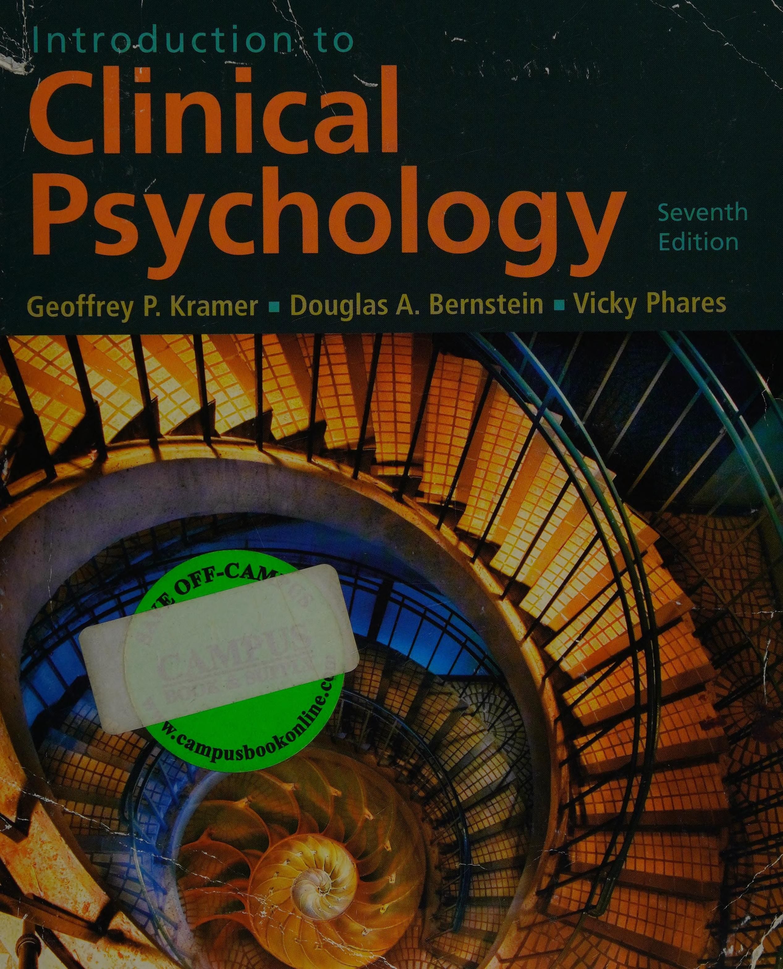 Introduction to clinical psychology cover