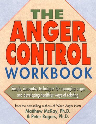 The anger control workbook cover