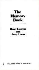 The memory book cover