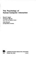 The psychology of human-computer interaction cover