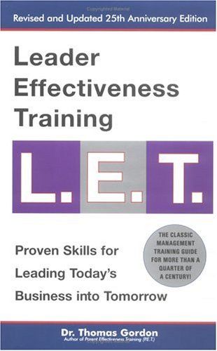 Leader effectiveness training, L.E.T cover