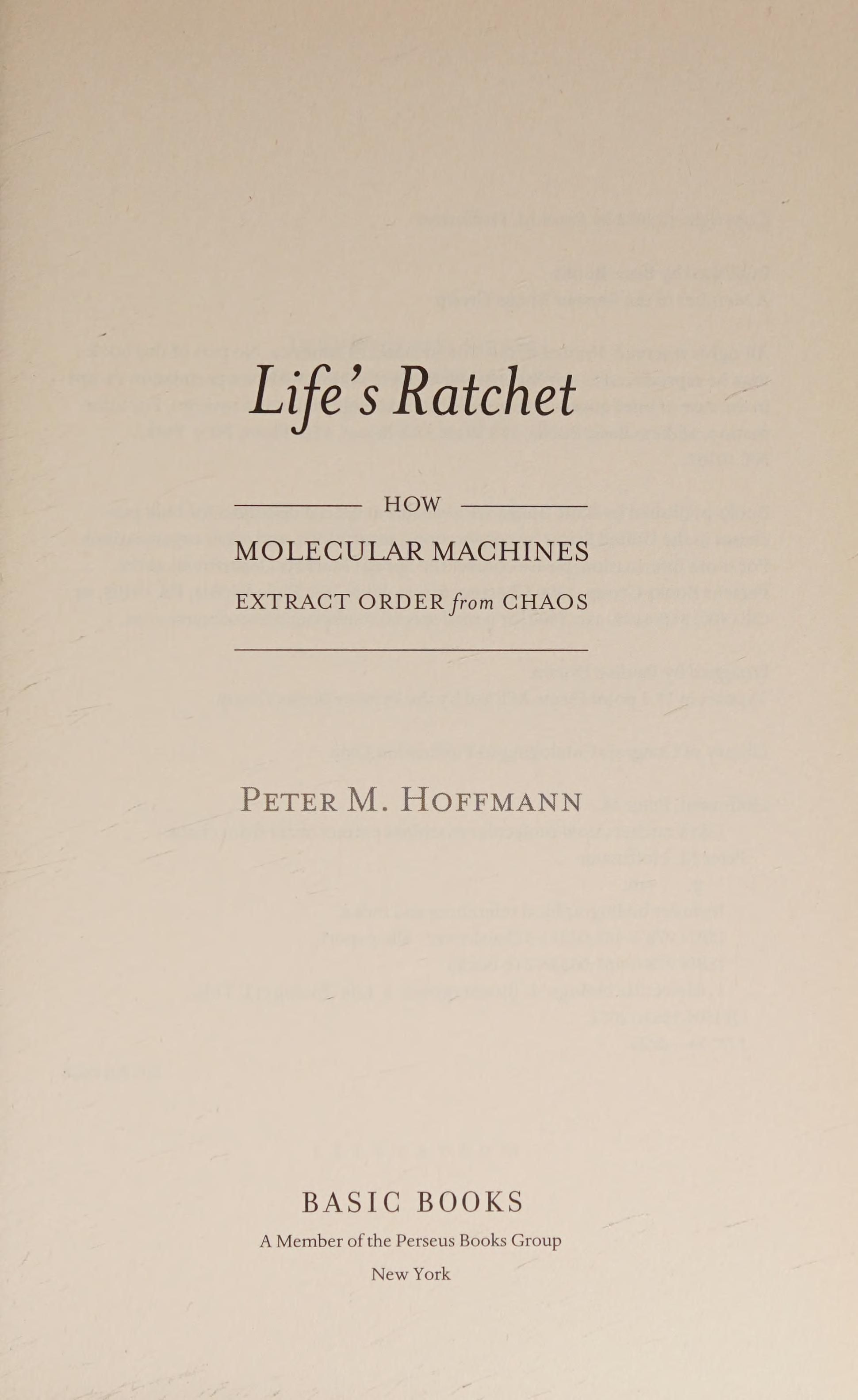 Life's Ratchet cover