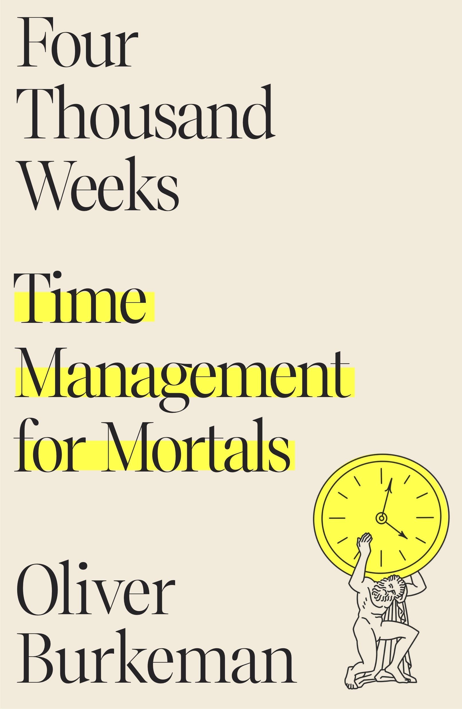 Four Thousand Weeks cover