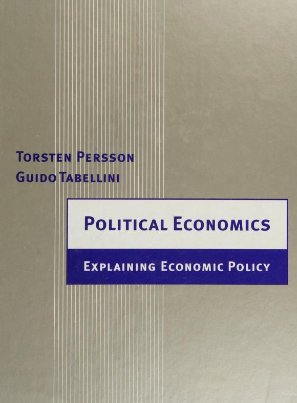 Political economics cover