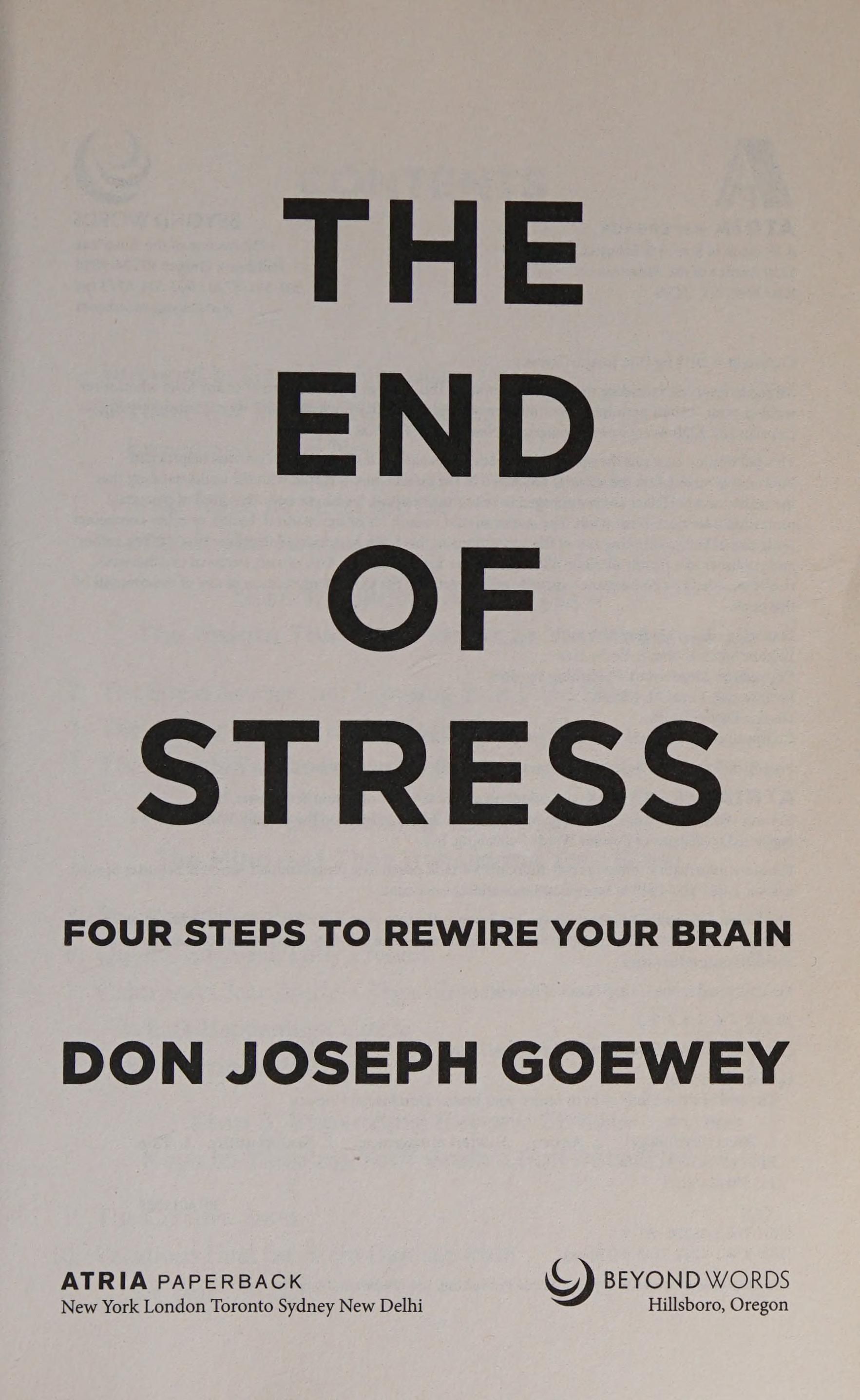 The end of stress cover