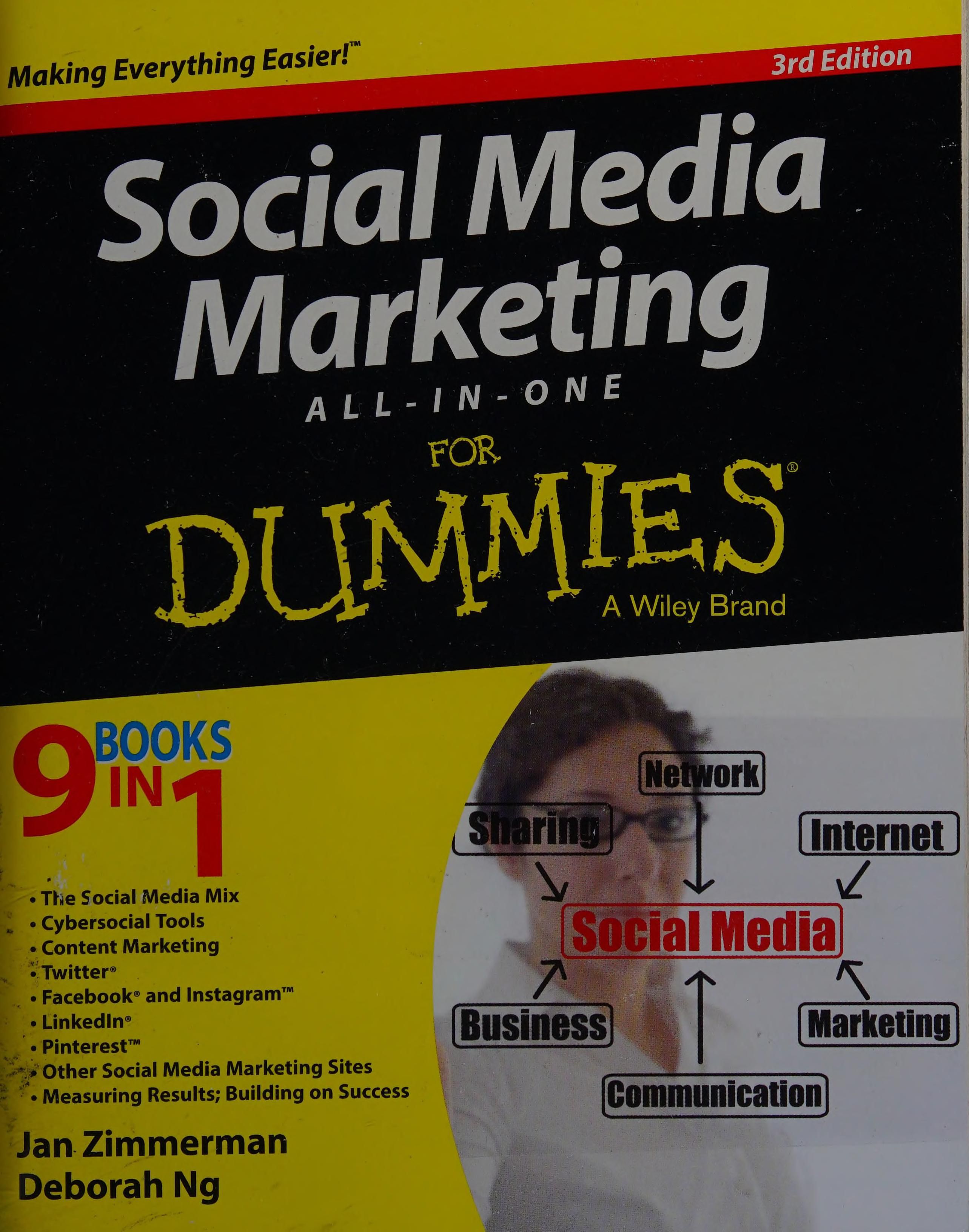 Social media marketing all-in-one for dummies cover
