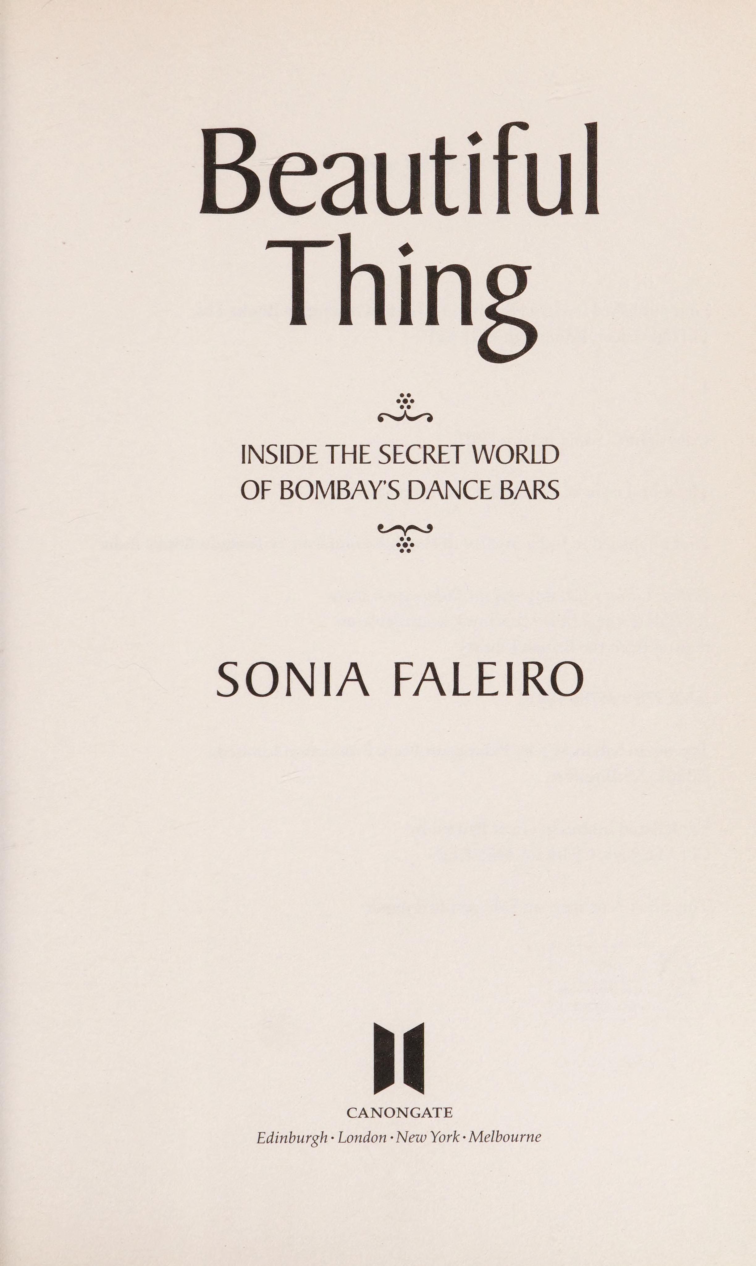 Beautiful thing cover