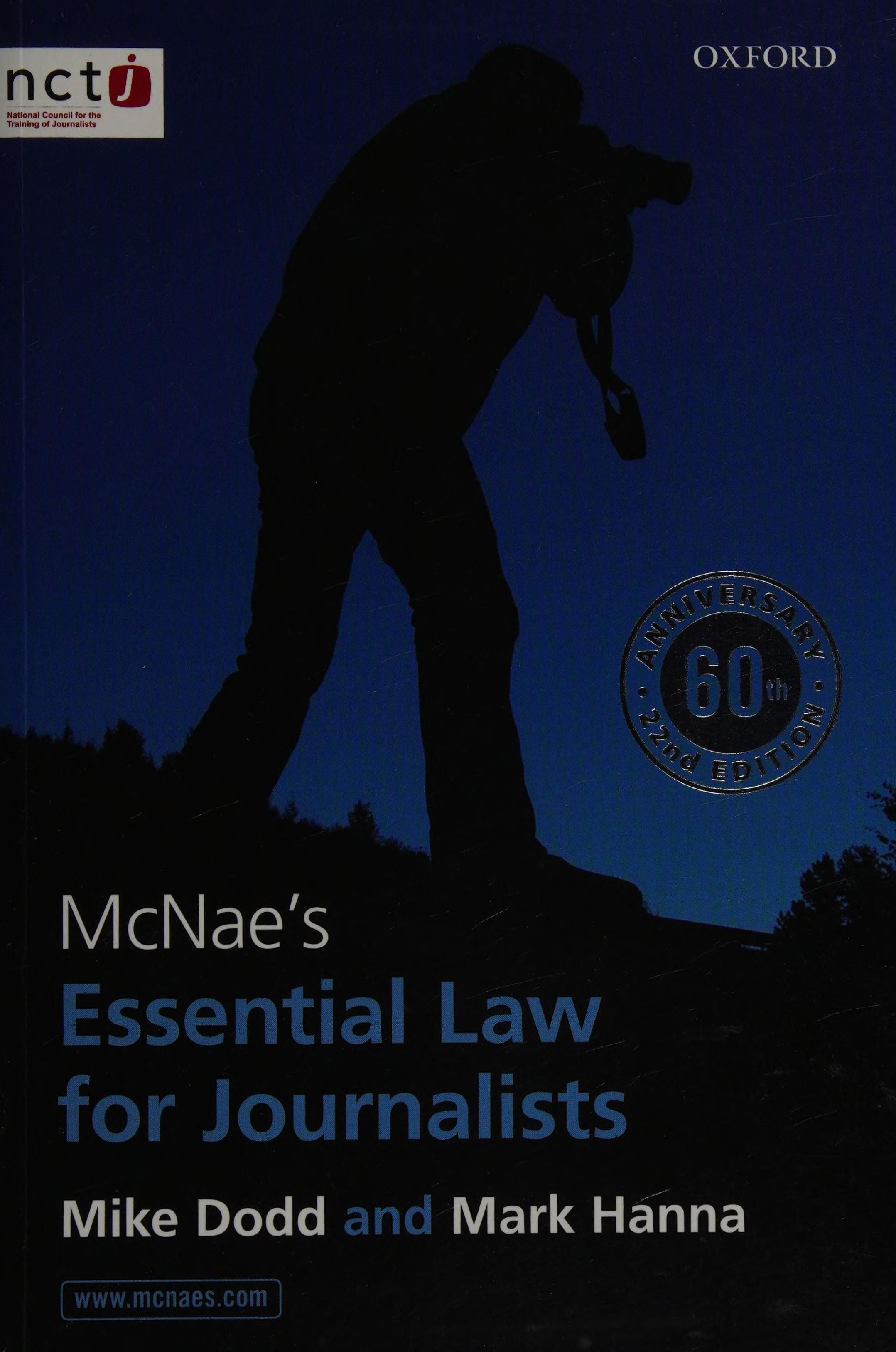 McNae's Essential Law for Journalists cover