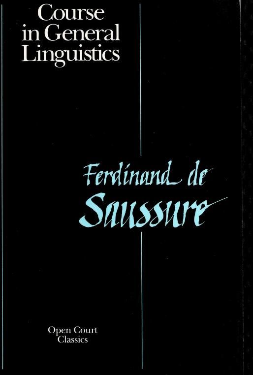 Cours de linguistique générale cover