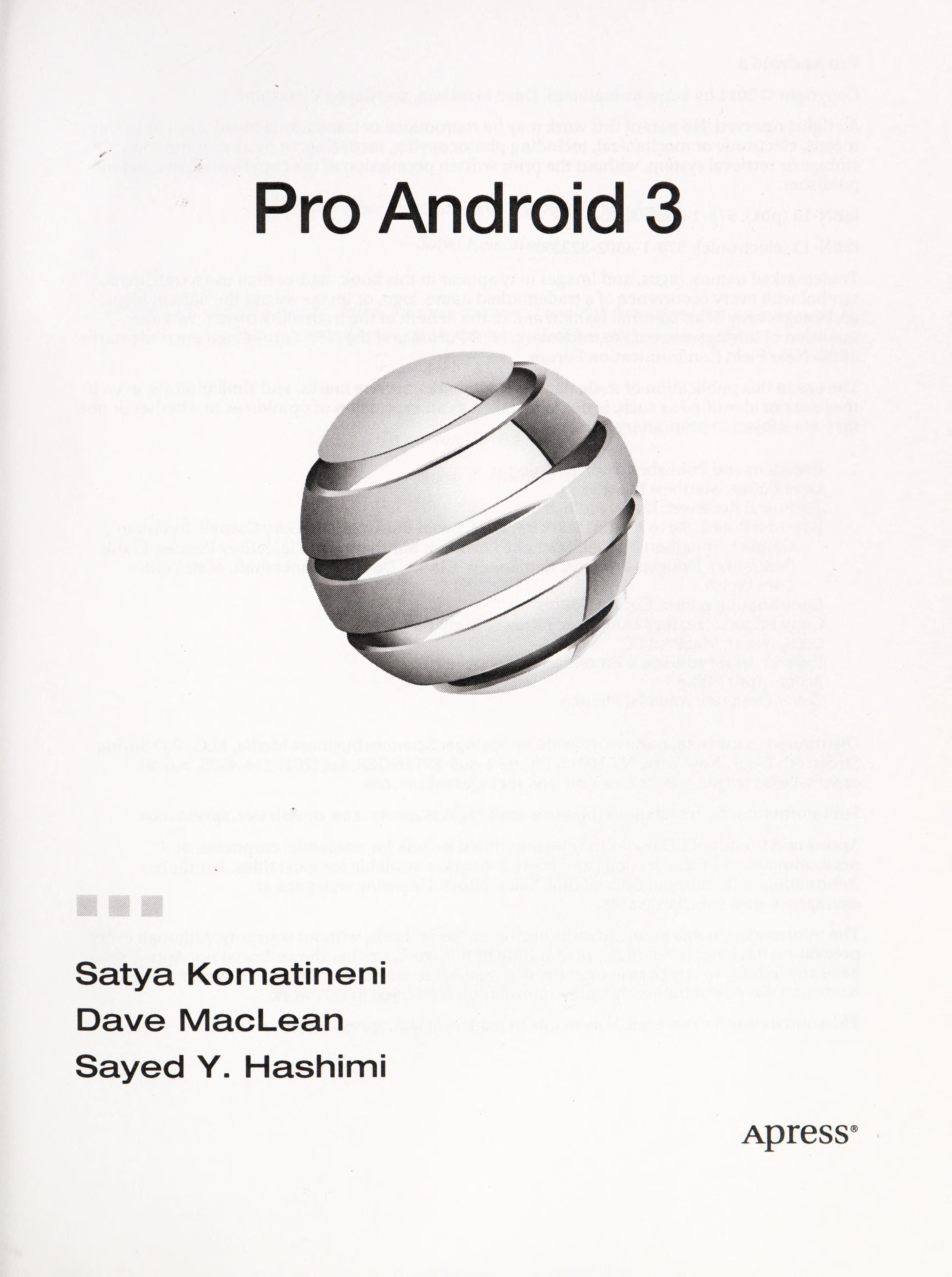 Pro Android 3 cover