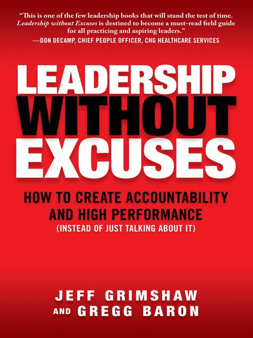 Leadership without excuses cover