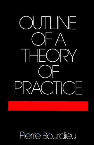 Outline of a theory of practice cover