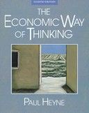 The economic way of thinking cover