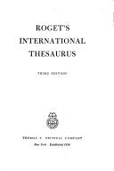 Roget's international thesaurus cover