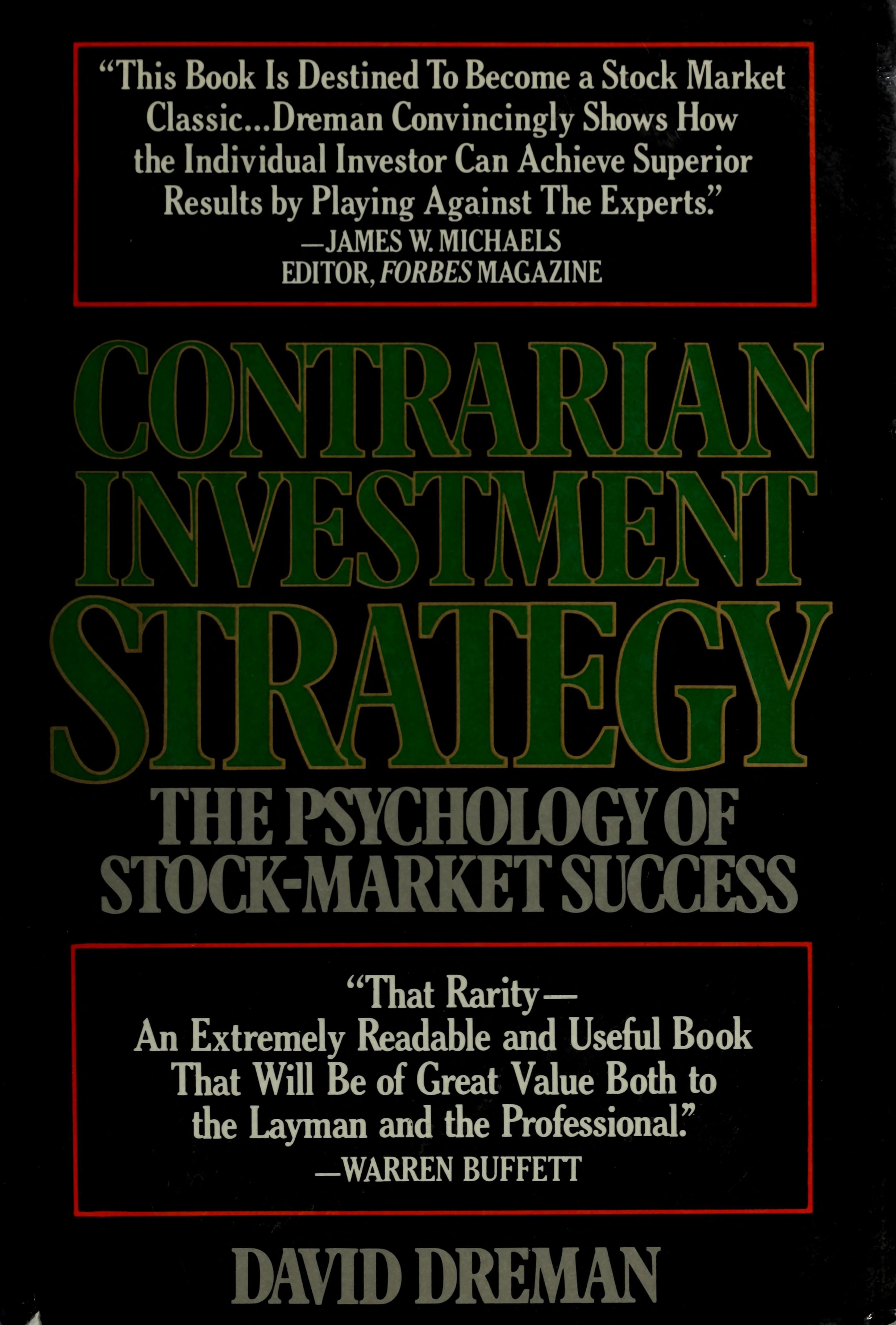 Contrarian investment strategy cover