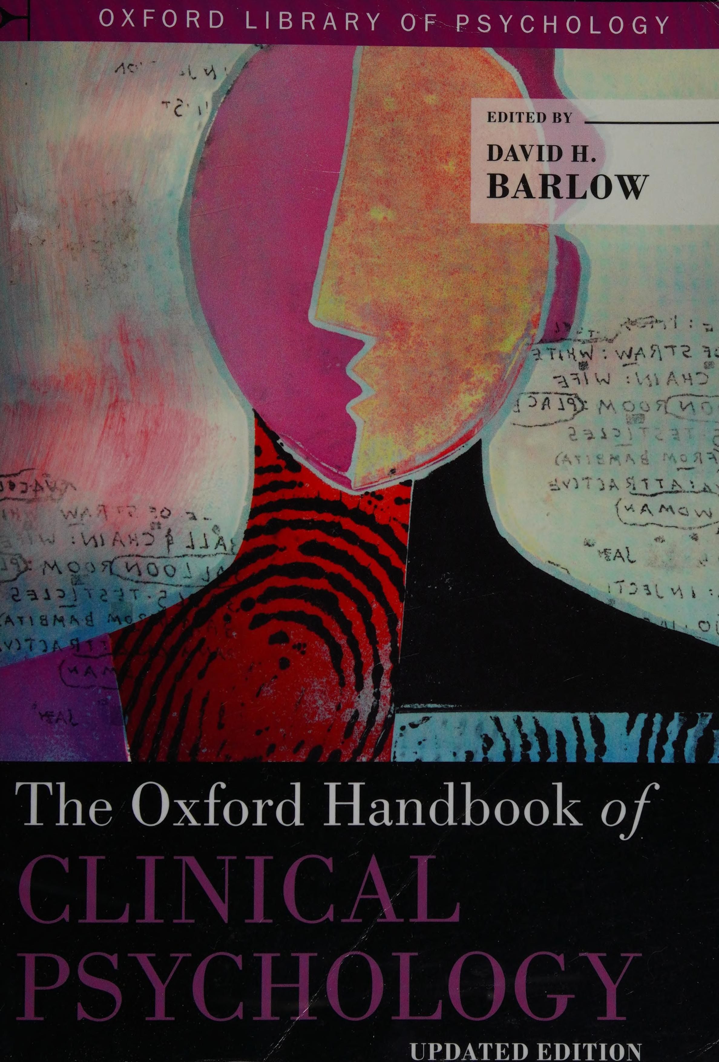 The Oxford handbook of clinical psychology cover