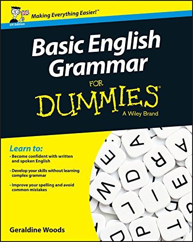 Basic English Grammar For Dummies - UK cover