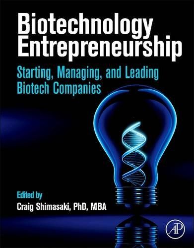 Biotechnology Entrepreneurship cover