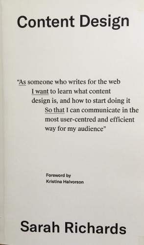 Content design cover