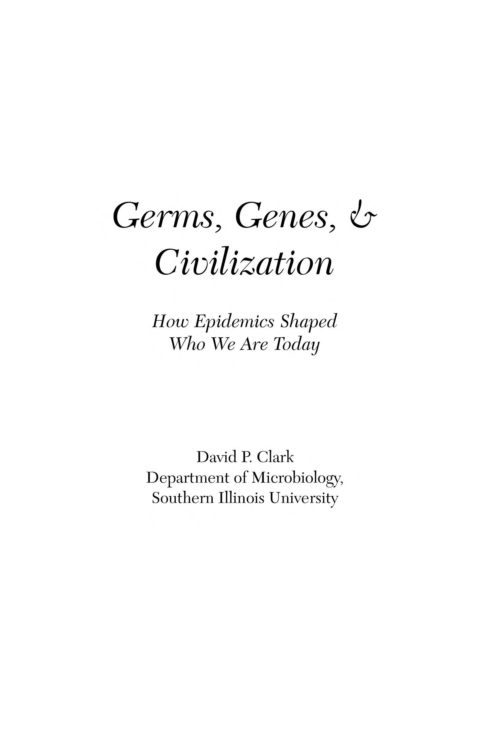 Germs, genes & civilization cover