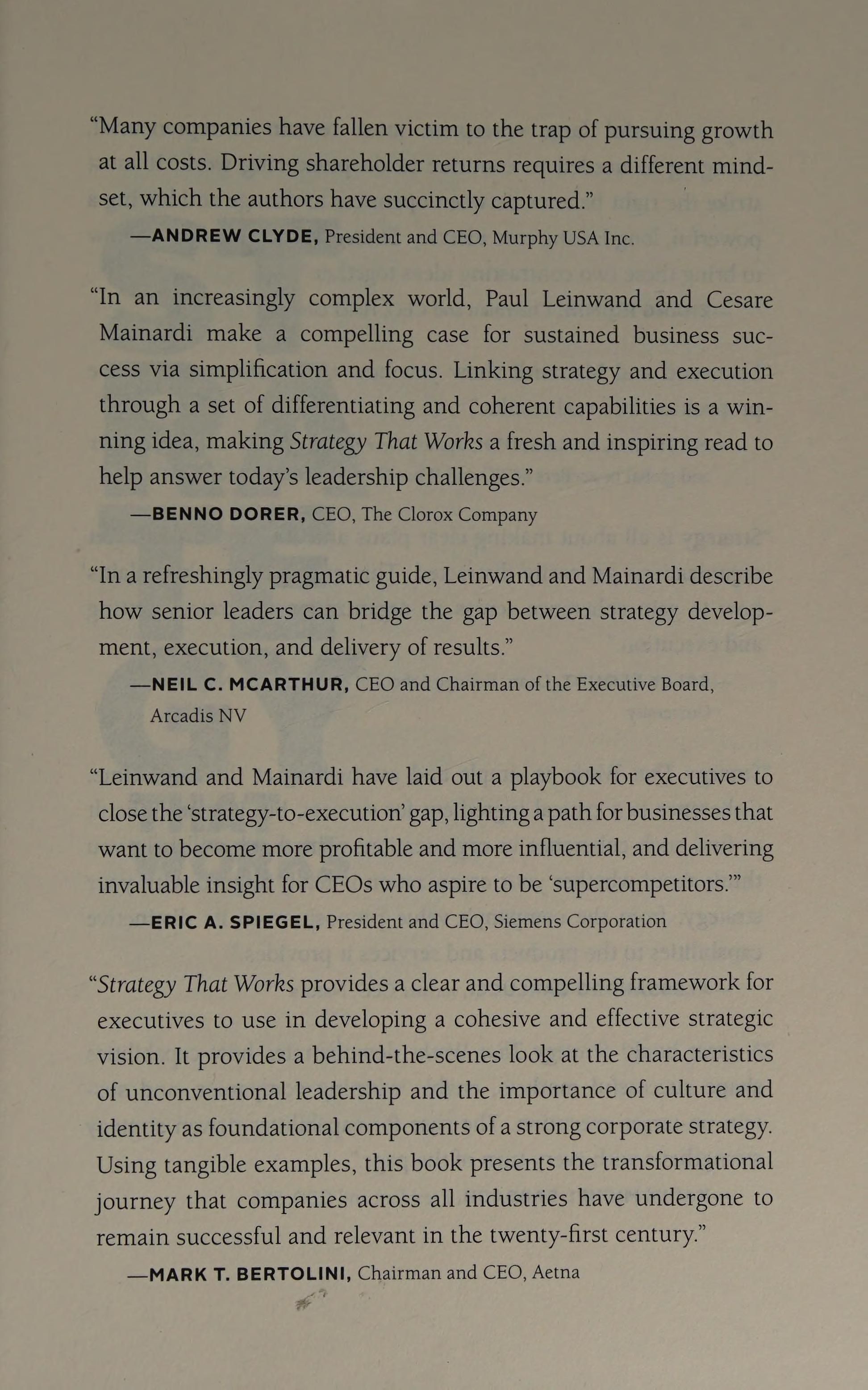 Strategy that works cover