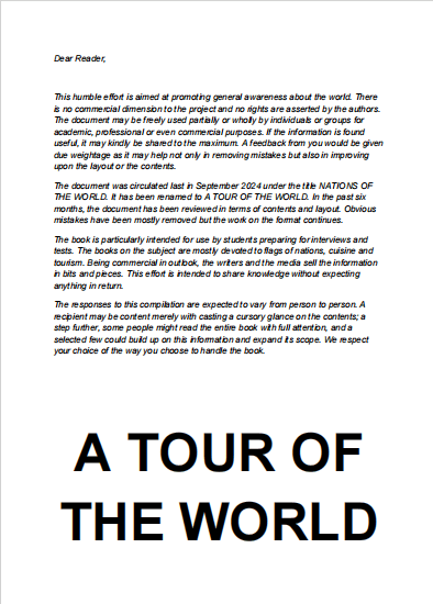 A TOUR OF THE WORLD 封面