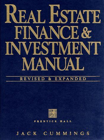 Real estate finance & investment manual cover