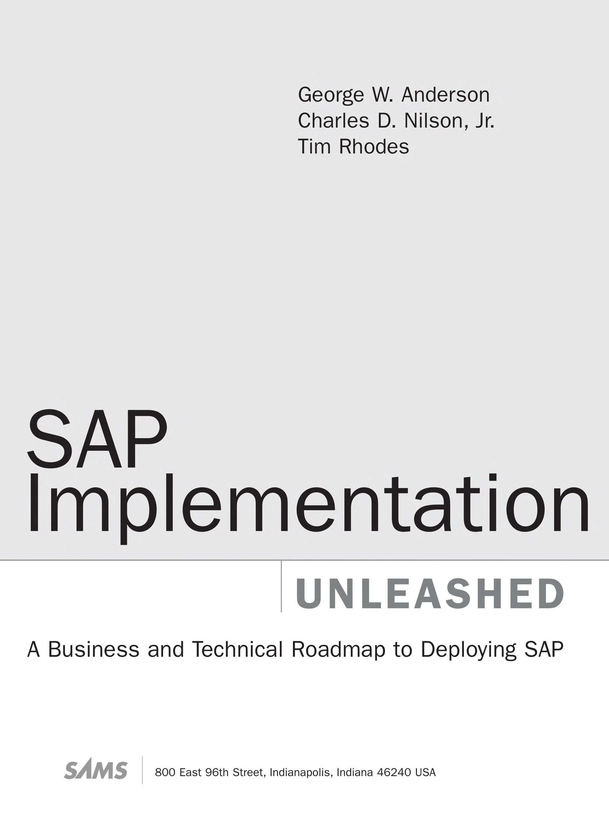 SAP implementation unleashed cover