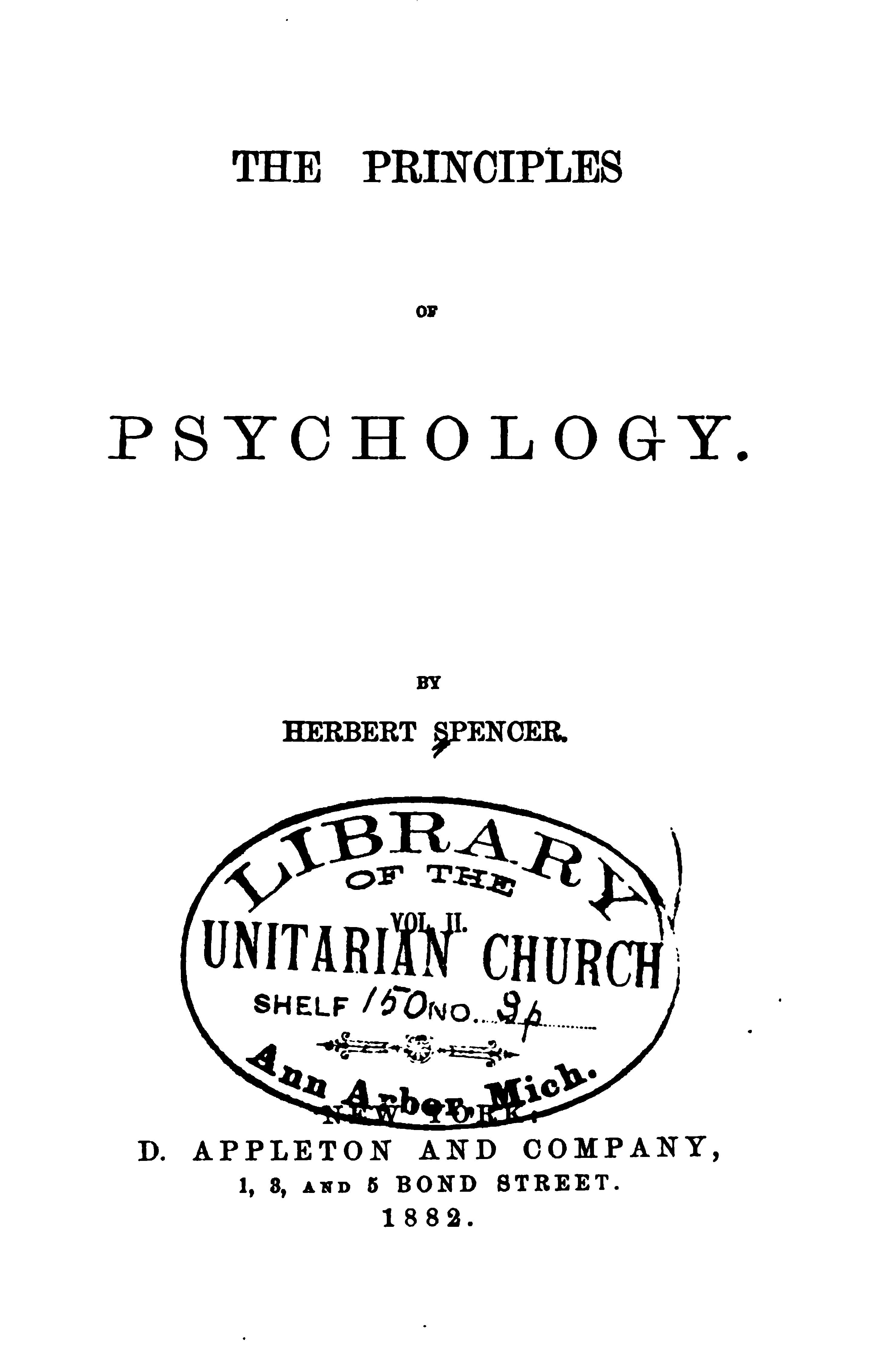 The principles of psychology cover