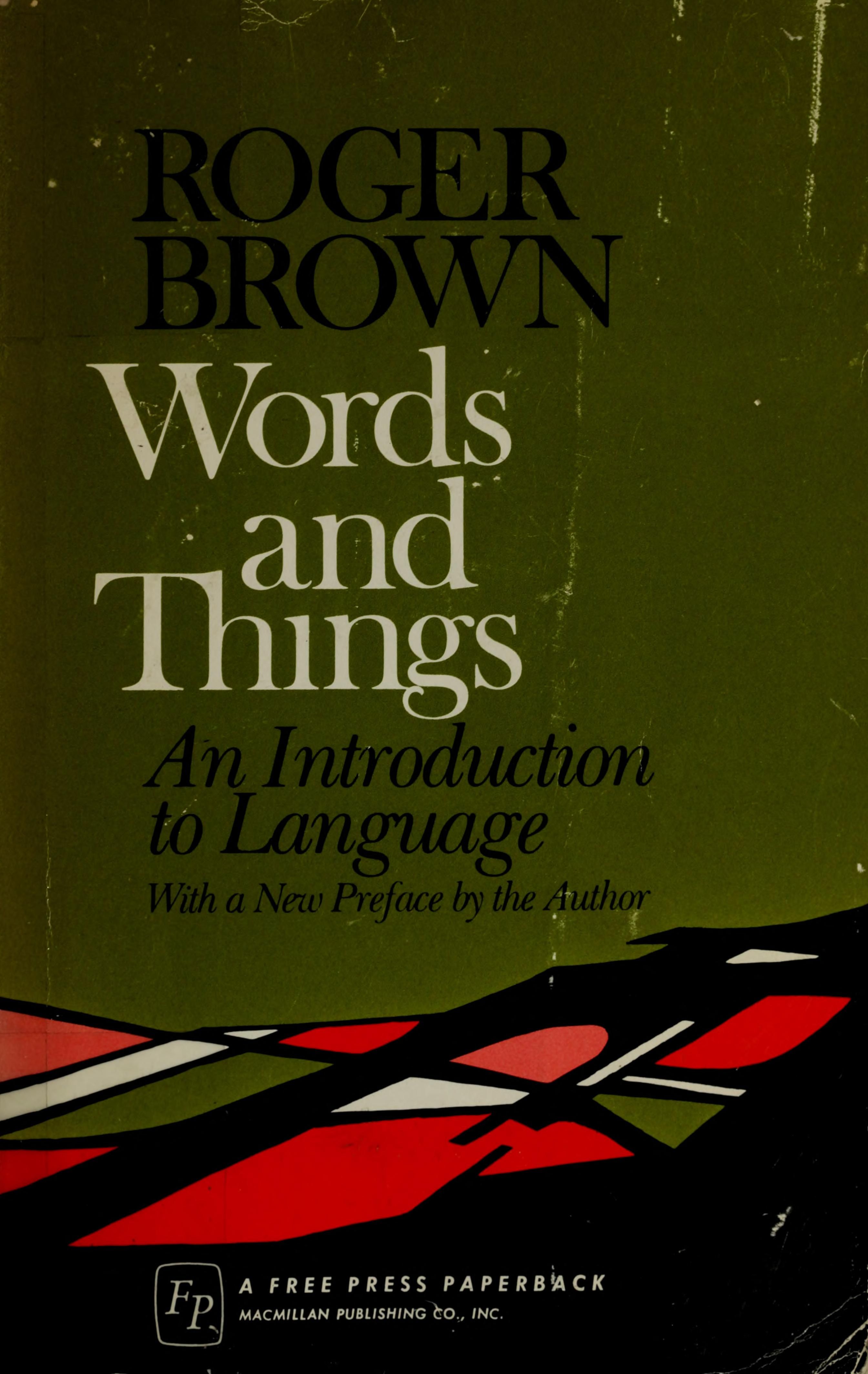 Words and things cover
