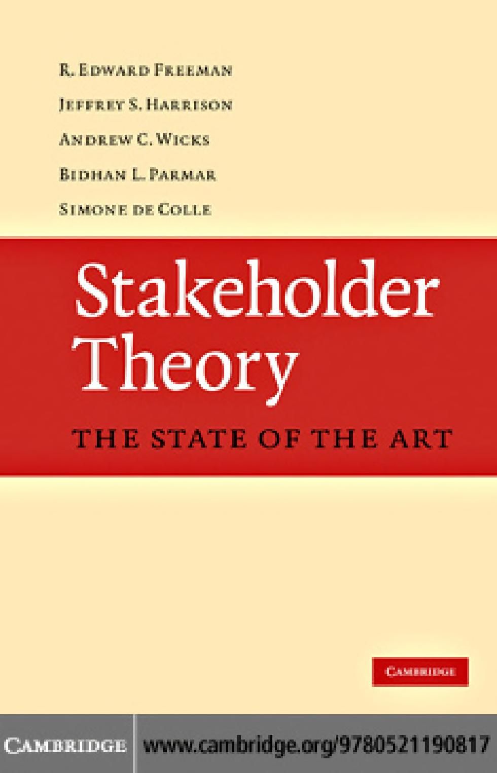 Stakeholder theory cover