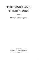 The Dinka and their songs cover