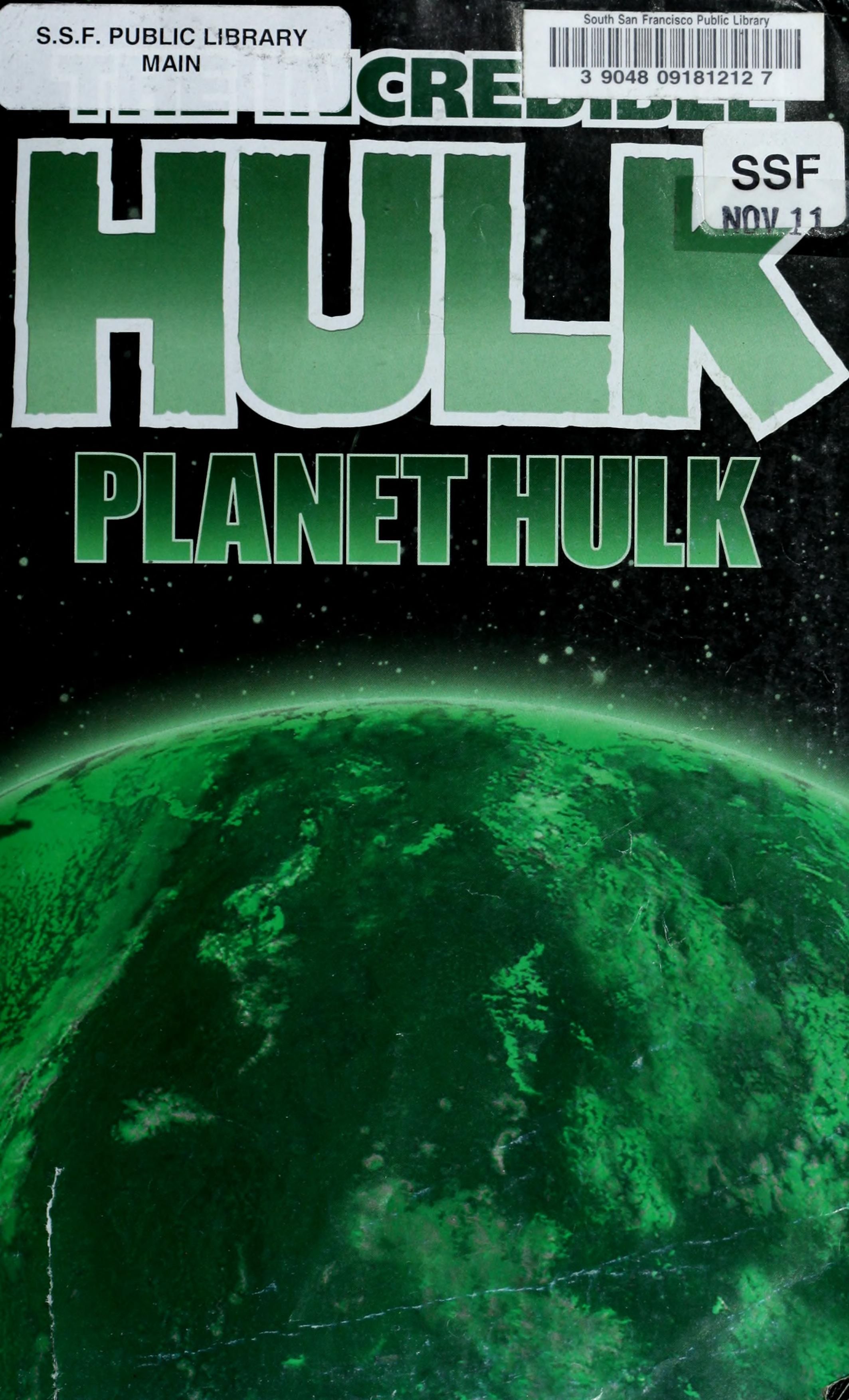 Planet Hulk cover