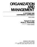 Organization and management 封面