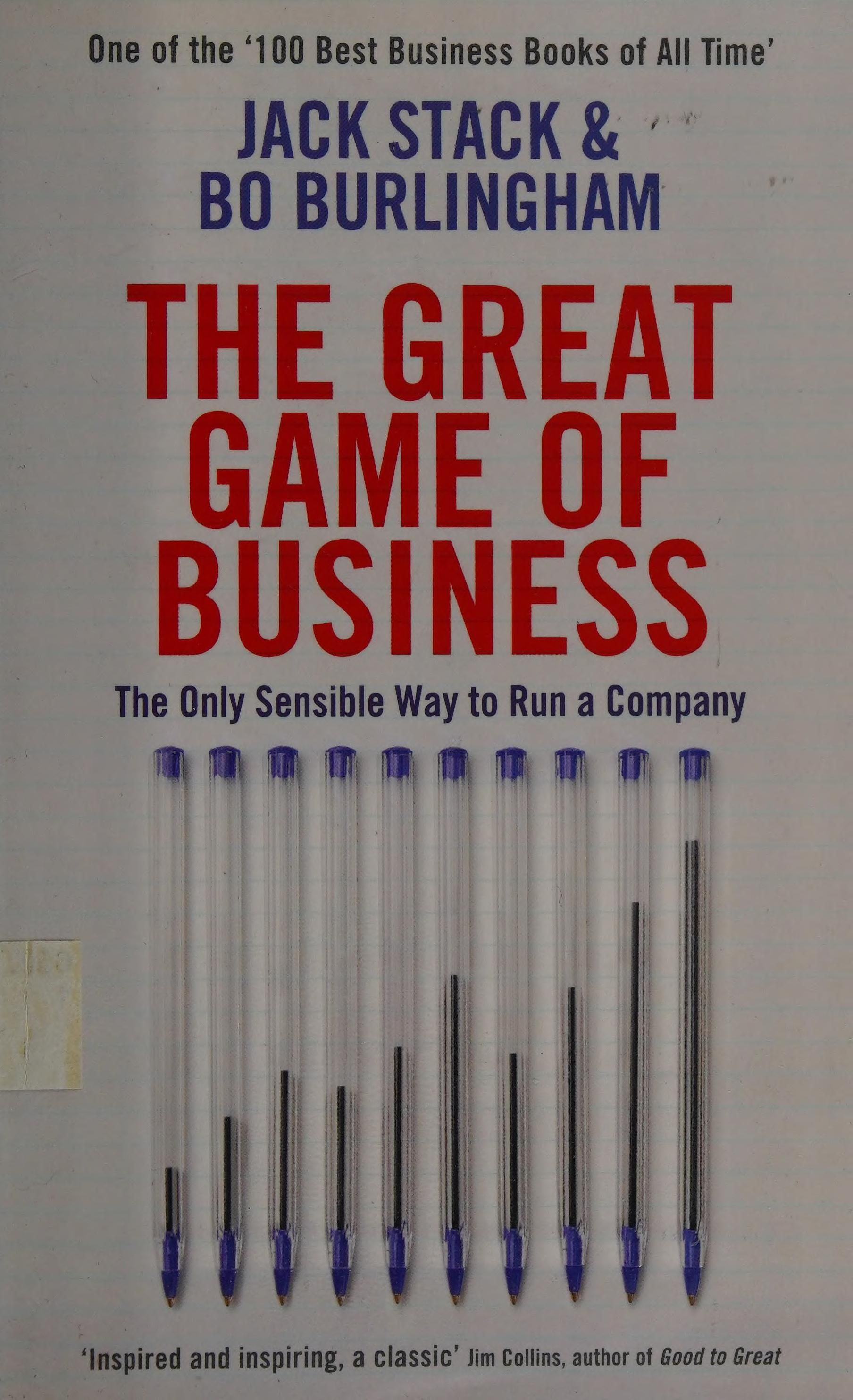 The great game of business cover