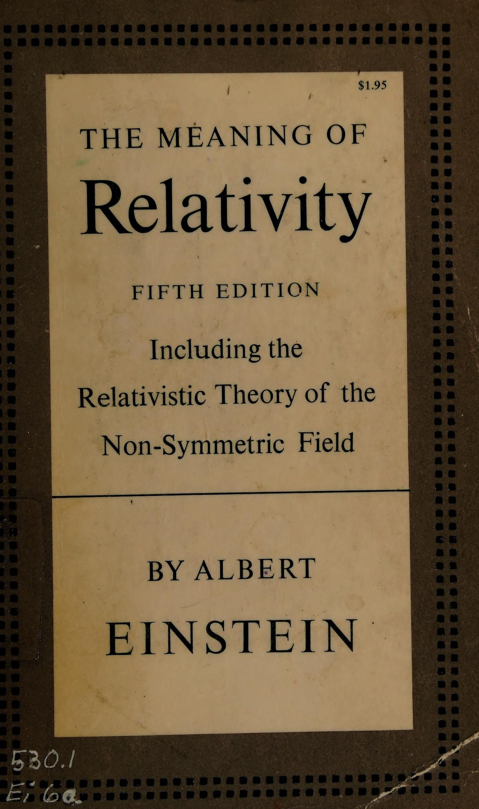 Relativitätstheorie cover