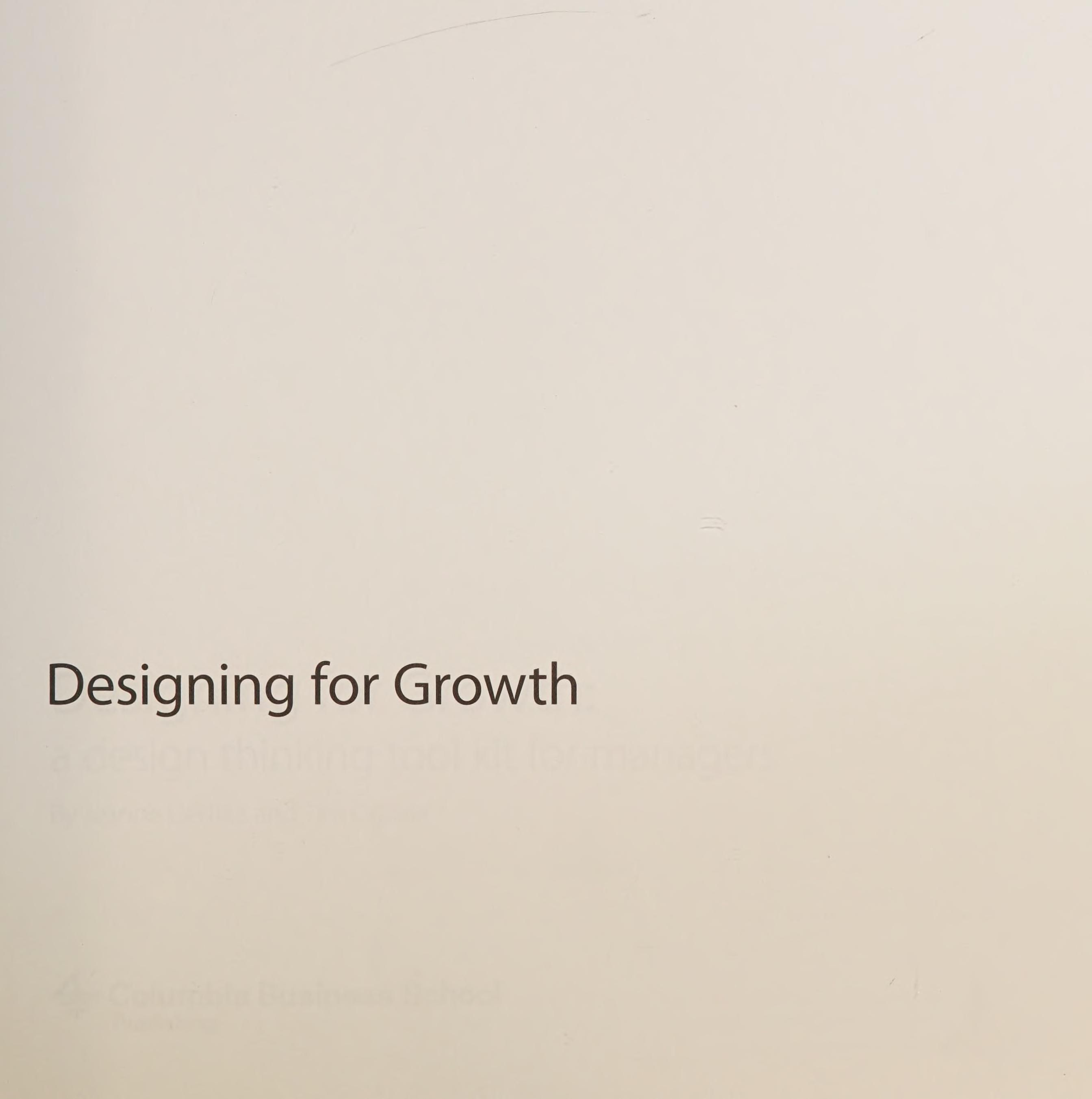 Designing for growth cover