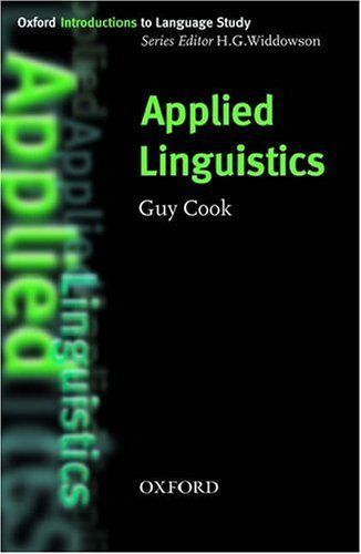 Applied Linguistics (Oxford Introduction to Language Study) cover