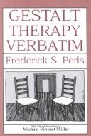 Gestalt therapy verbatim cover
