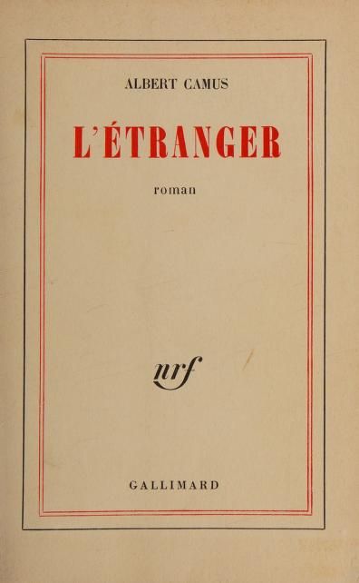 L’étranger cover
