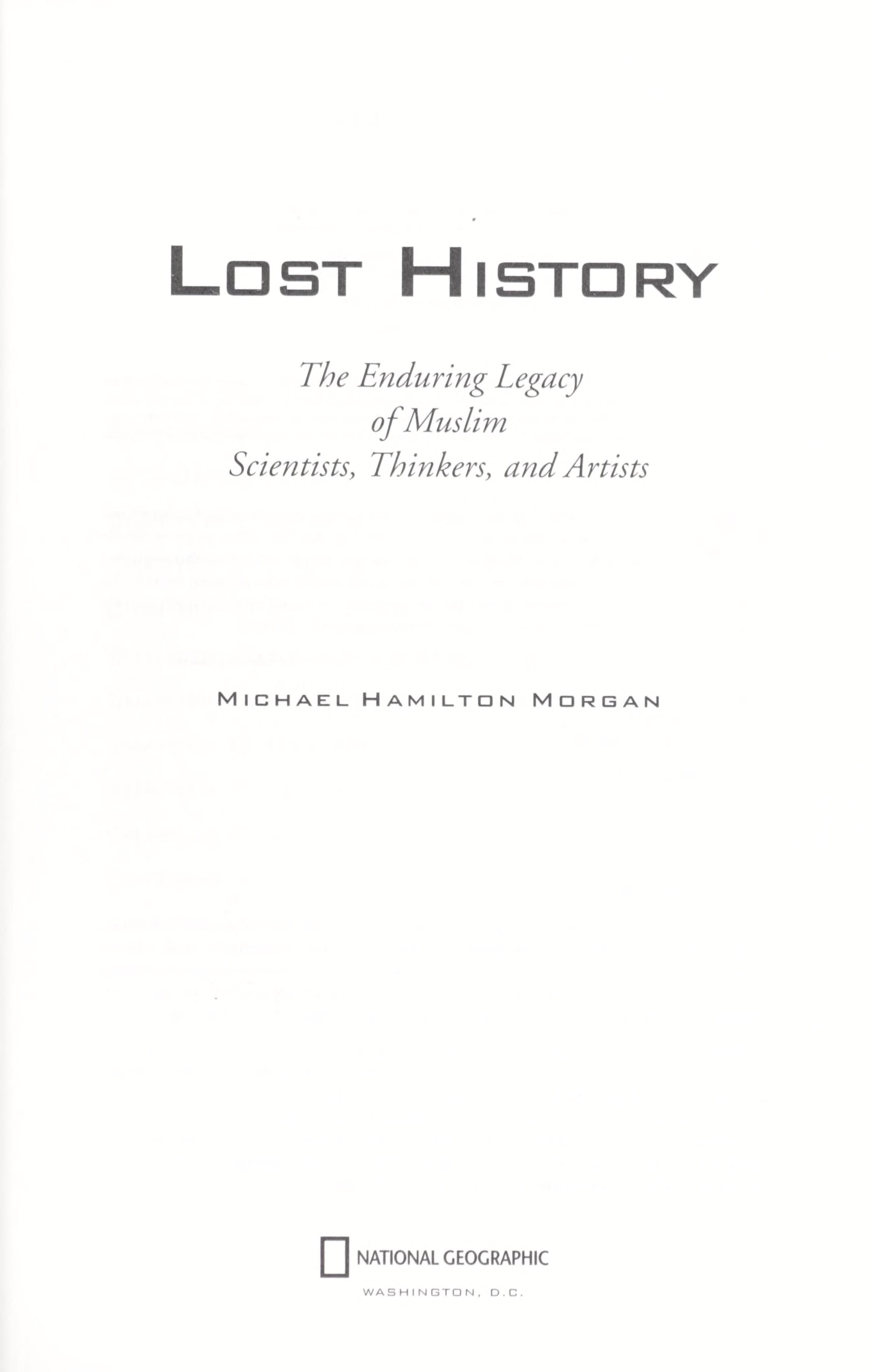 Lost history cover