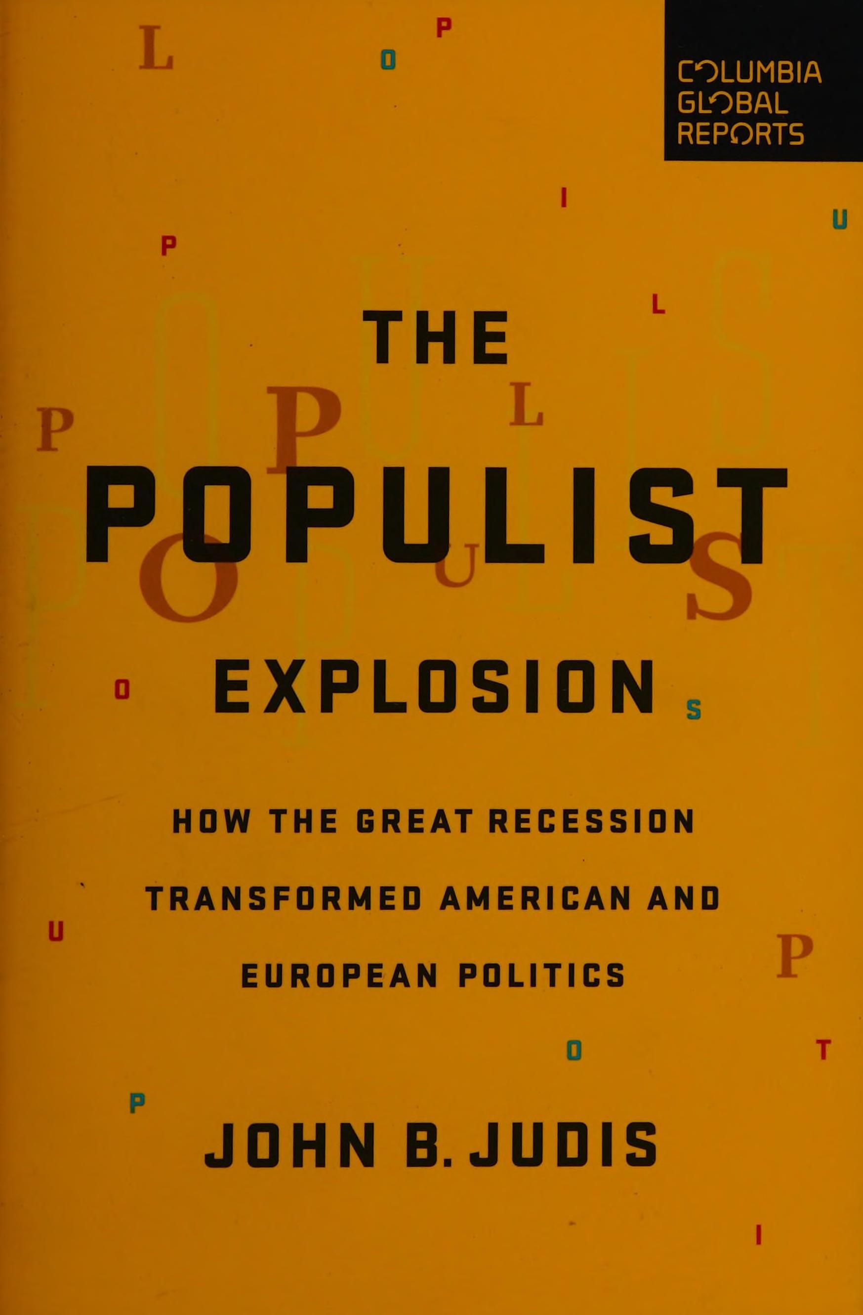 The populist explosion cover
