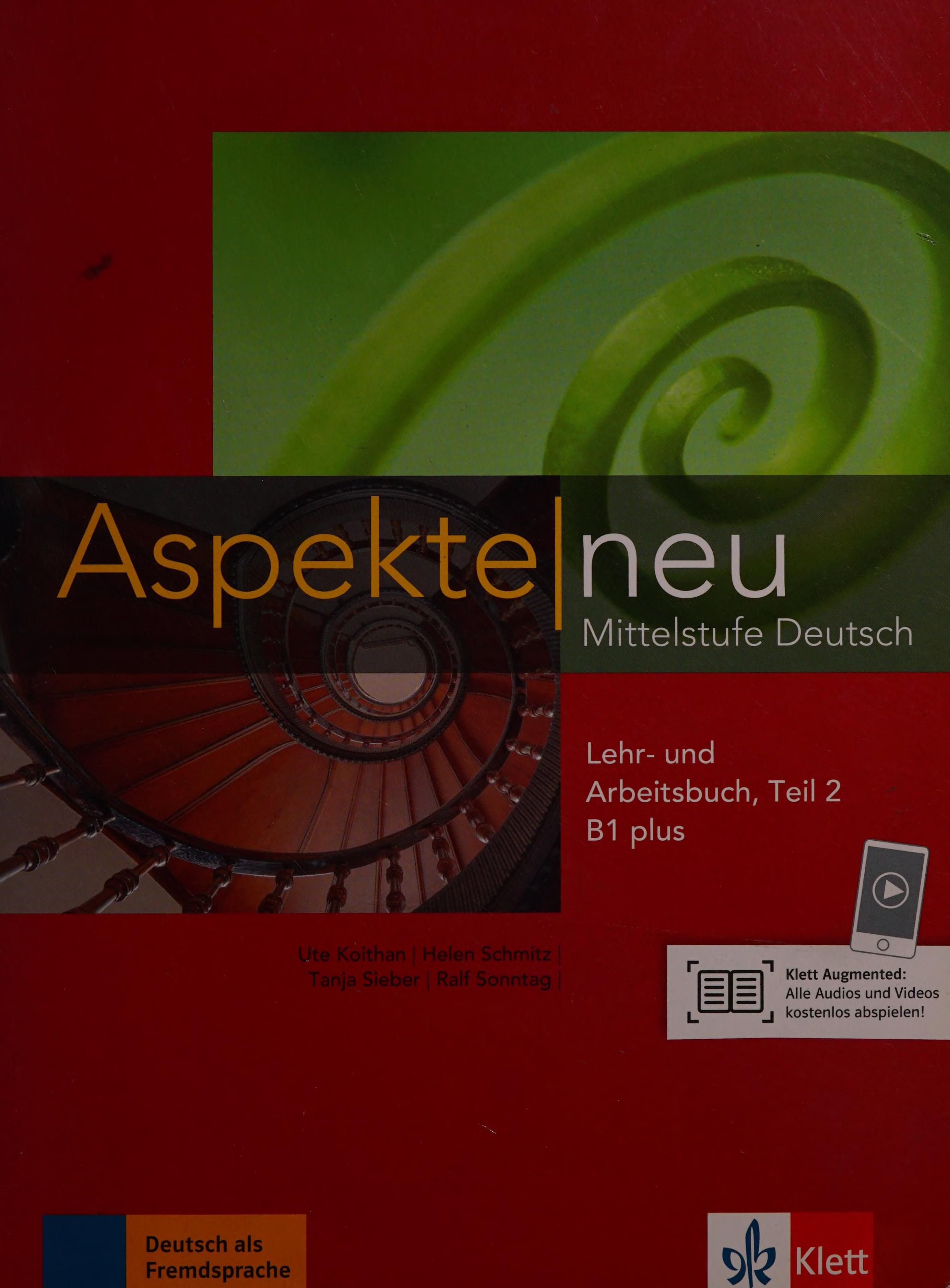Aspekte neu b1+, libro del alumno y libro de ejercicios, parte 2 + cd cover