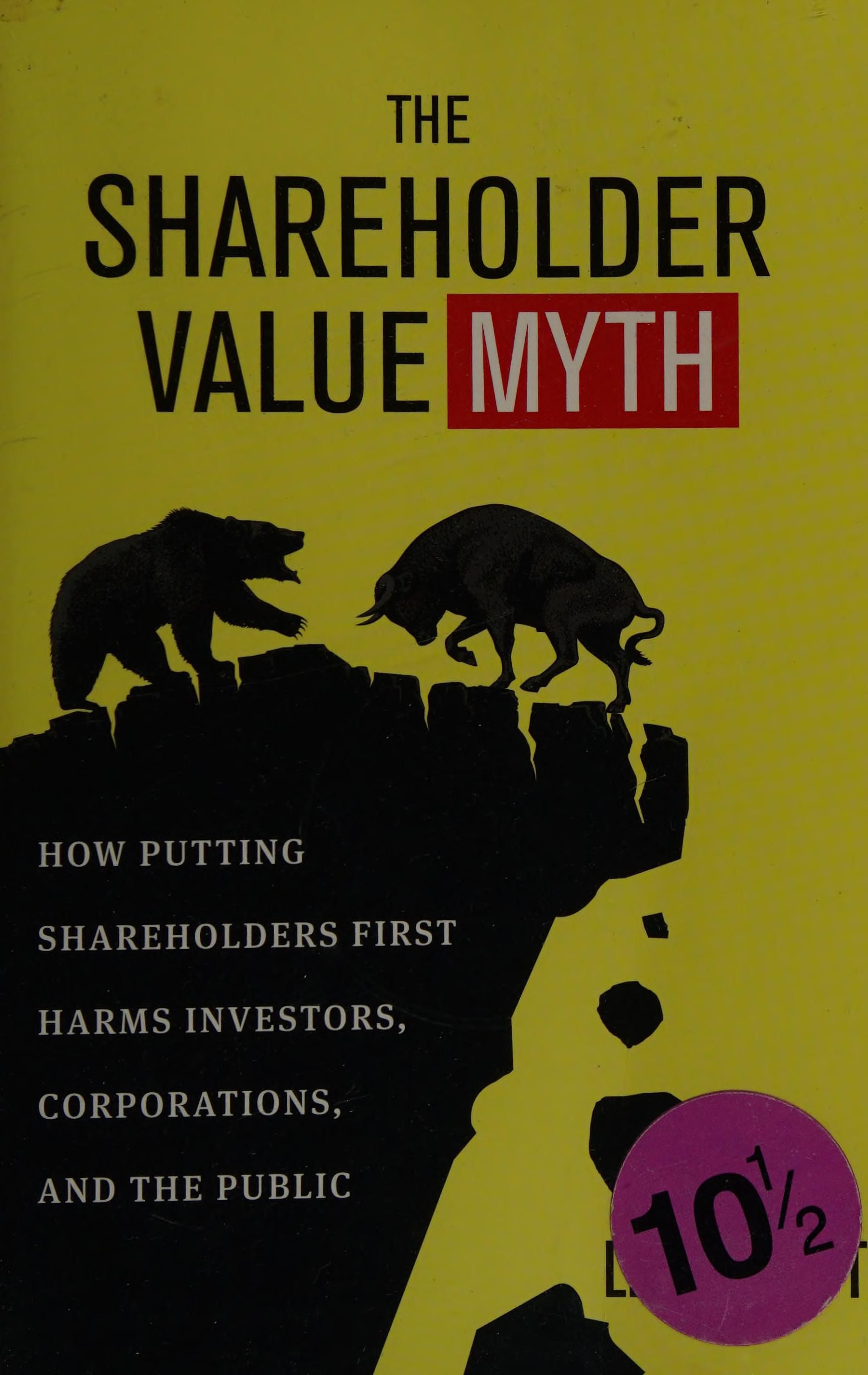 The shareholder value myth cover