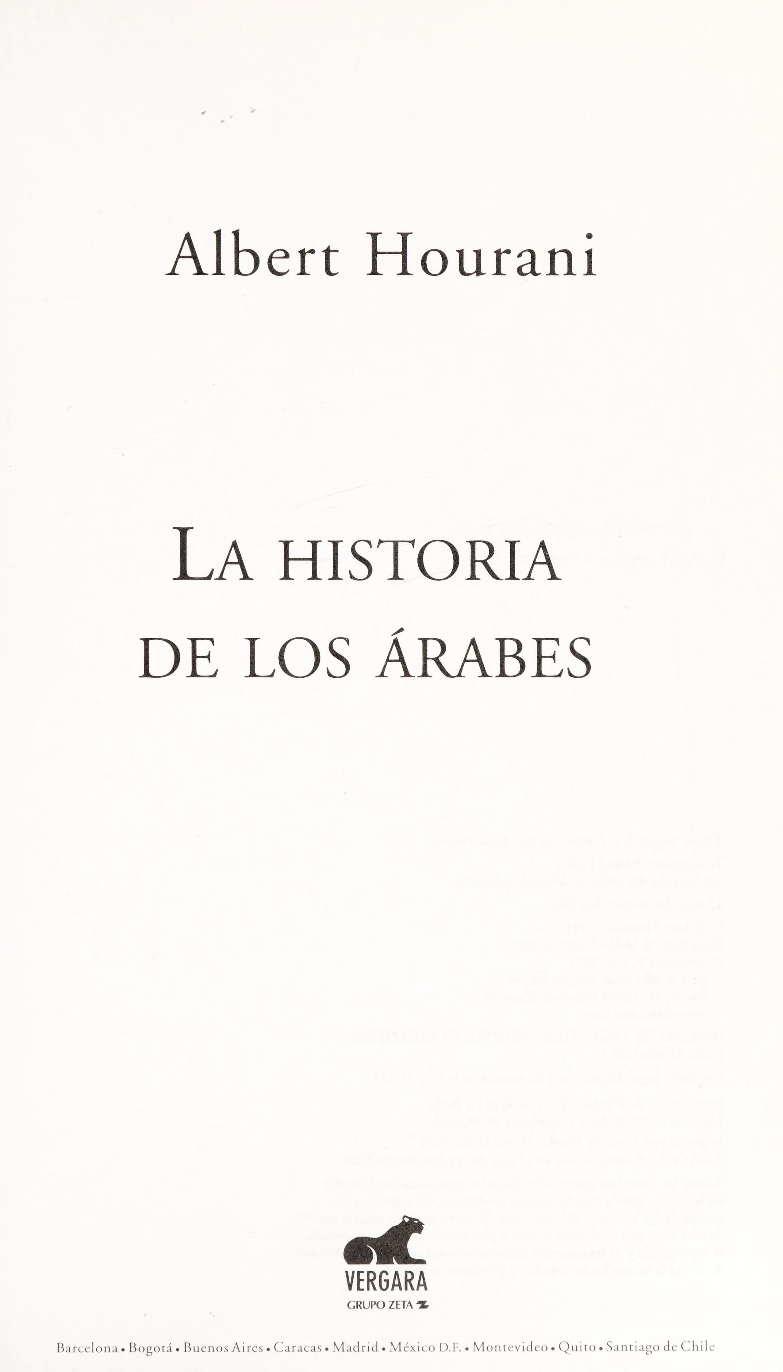 A history of the Arab peoples cover